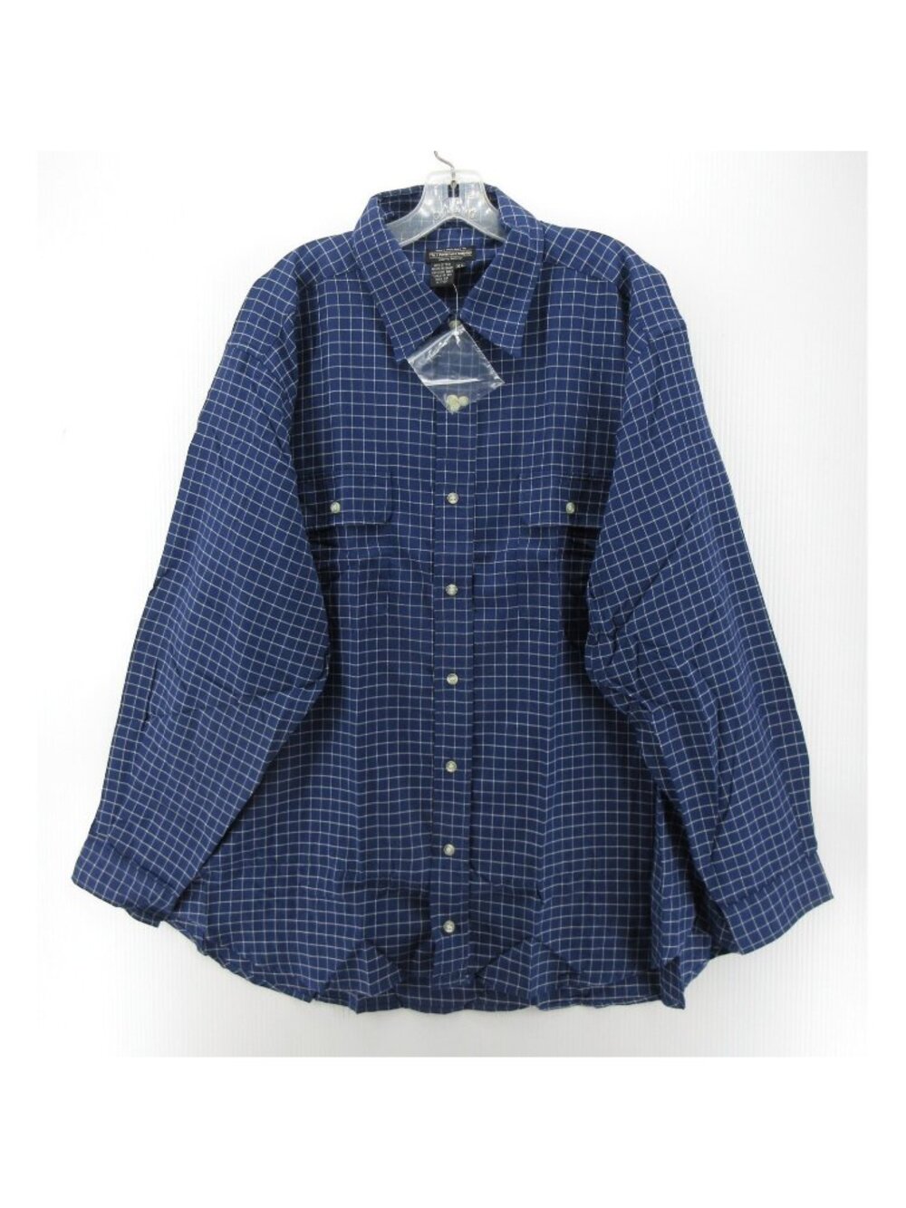 VGT J Peterman Company Shirt XL Button Up Tattersall Check Heritage